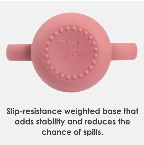 SILICONE training cup, bowl and spoon set - Picture 7 of 7